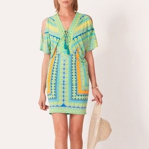 Hale Bob Patterned Beaded Tunic Dress